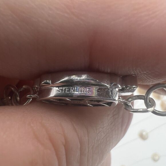 Vtg Crown Trifari Necklace Floating Pearls Illusion Real Pearls Wedding Multi - Picture 3 of 8